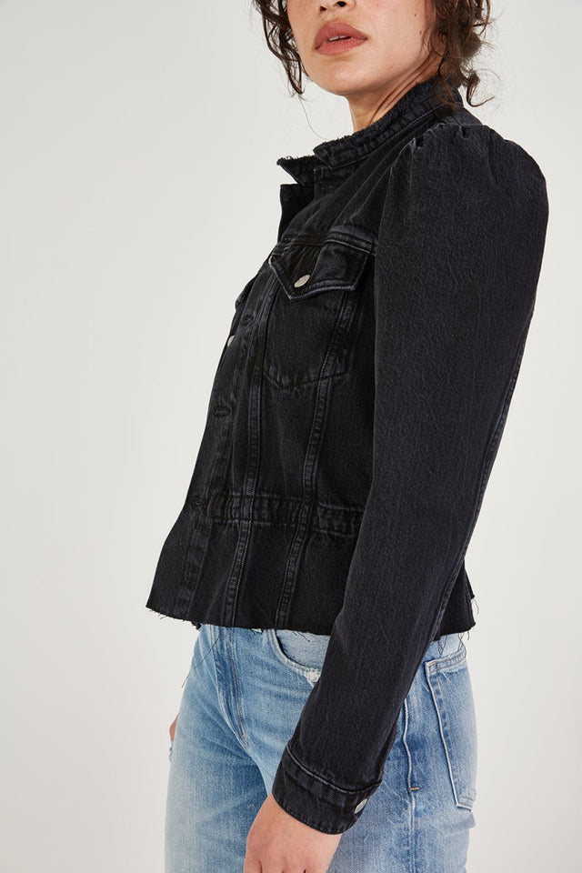 Remi Reconstructed Jacket - Black Rock - Veneka-Sustainable-Ethical-Jackets-Etica Denim Drop Ship