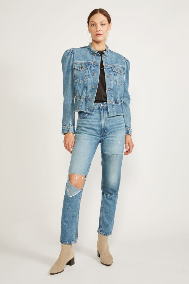 Remi Reconstructed Jacket in Lost River - Veneka-Sustainable-Ethical-Jackets-Etica Denim Drop Ship