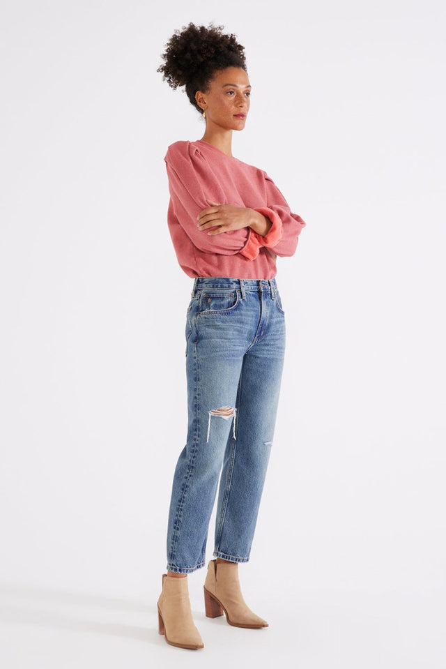 Rhea Midrise Straight - Arctic Storm - Veneka-Sustainable-Ethical-denim-Etica Denim Drop Ship