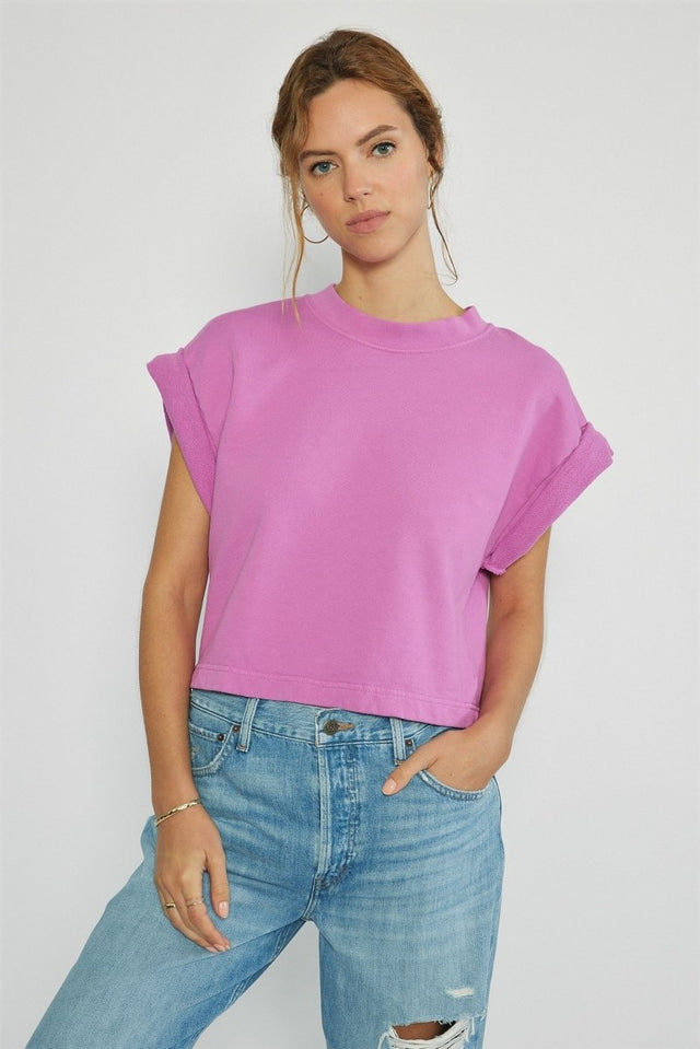 Rhett Sweat in Spring Shower - Veneka-Sustainable-Ethical-Tops-Etica Denim Drop Ship