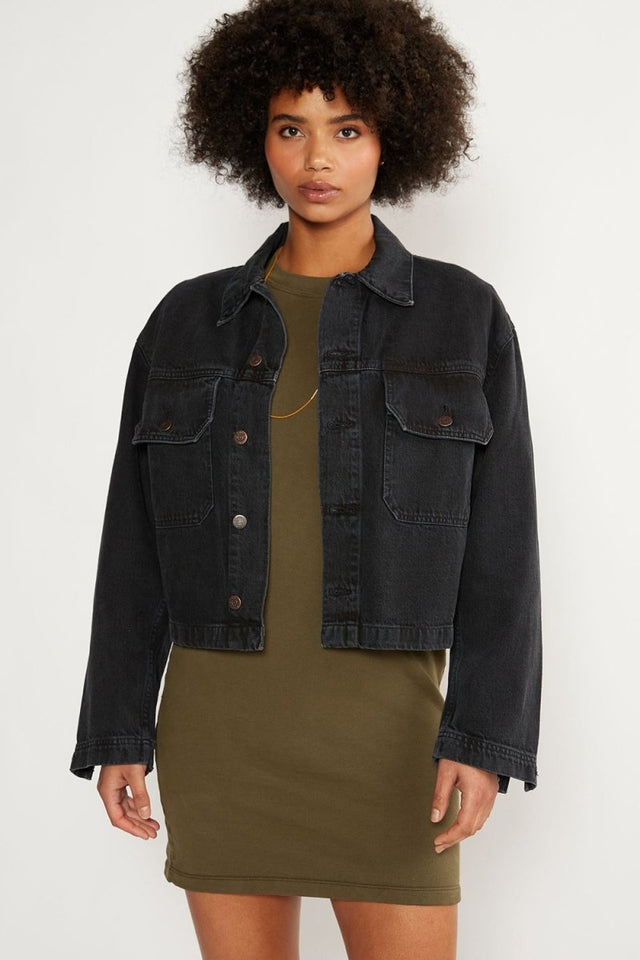Rive Workwear Jacket- Obsidian - Veneka-Sustainable-Ethical-Jackets-Etica Denim Drop Ship