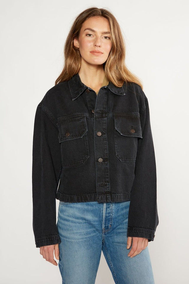 Rive Workwear Jacket- Obsidian - Veneka-Sustainable-Ethical-Jackets-Etica Denim Drop Ship