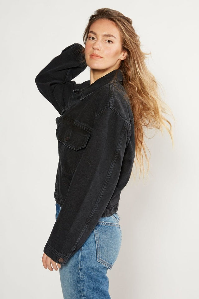 Rive Workwear Jacket- Obsidian - Veneka-Sustainable-Ethical-Jackets-Etica Denim Drop Ship