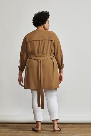 Riverside Jacket in Army - Veneka-Sustainable-Ethical-Jackets-Hours Drop Ship