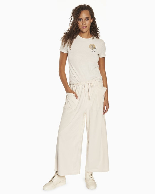 Rosalie Universal Love Tee in Moonbeam - Veneka-Sustainable-Ethical-Tops-YesAnd Drop Ship