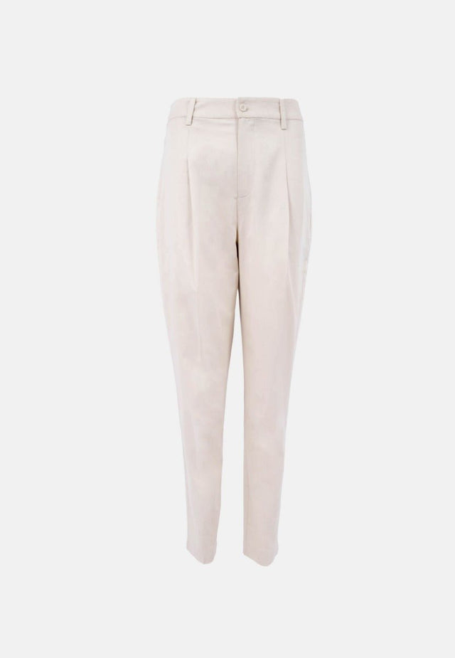 Salo QVD Tapered Trousers in Egret - Veneka-Sustainable-Ethical-Bottoms-1 People Drop Ship