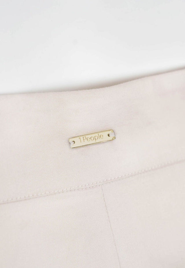 Salo QVD Tapered Trousers in Egret - Veneka-Sustainable-Ethical-Bottoms-1 People Drop Ship