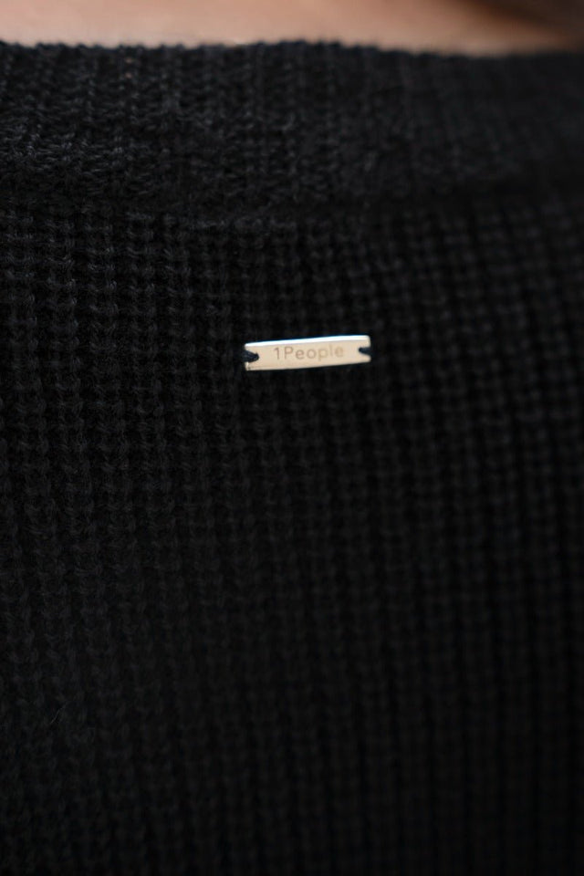 Salzburg SZG Cocoon Cardigan in Licorice - Veneka-Sustainable-Ethical-Jackets-1 People Drop Ship