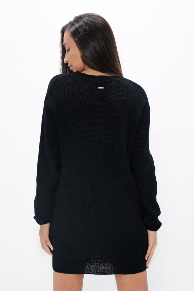 Salzburg SZG Cocoon Cardigan in Licorice - Veneka-Sustainable-Ethical-Jackets-1 People Drop Ship