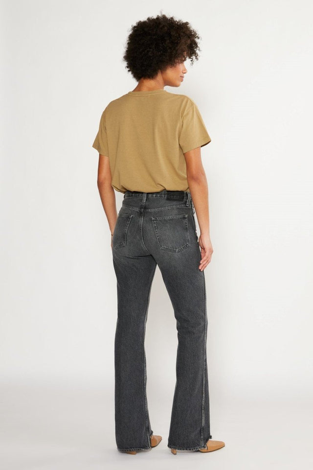 Sasha Modern Flare in Granite Creek - Veneka-Sustainable-Ethical-Bottoms-Etica Denim Drop Ship