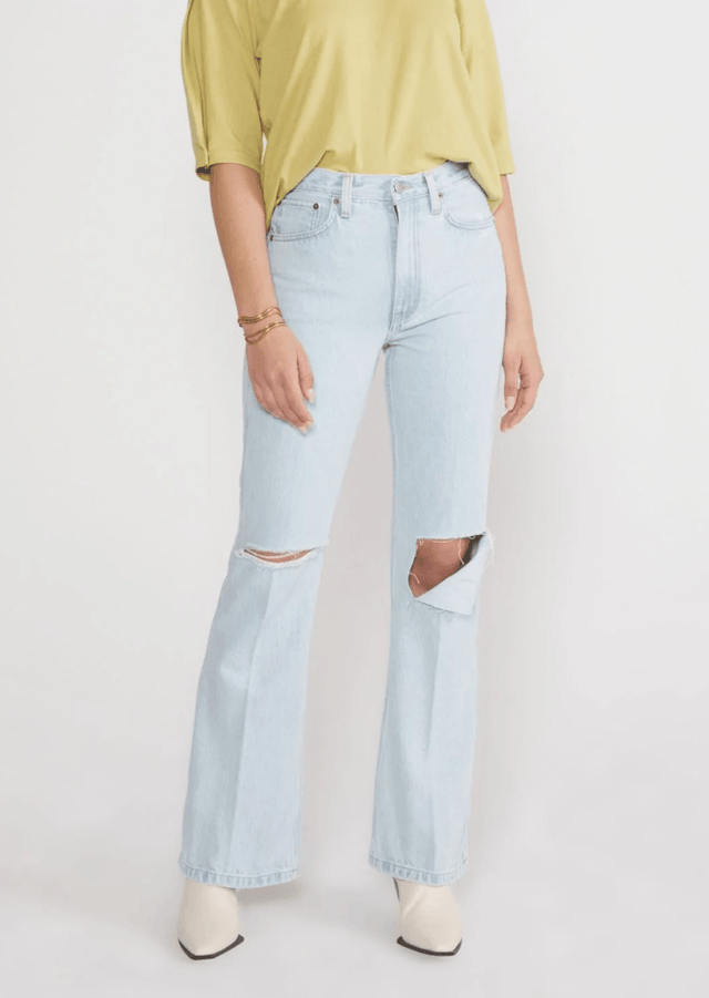 Sasha Modern Flare in Sea Breeze - Veneka-Sustainable-Ethical-Bottoms-Etica Denim Drop Ship