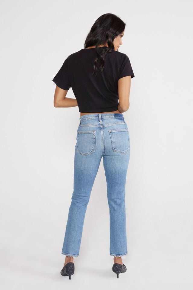 Scarlet Mid Rise Slim in Copper Creek - Veneka-Sustainable-Ethical-Bottoms-Etica Denim Drop Ship