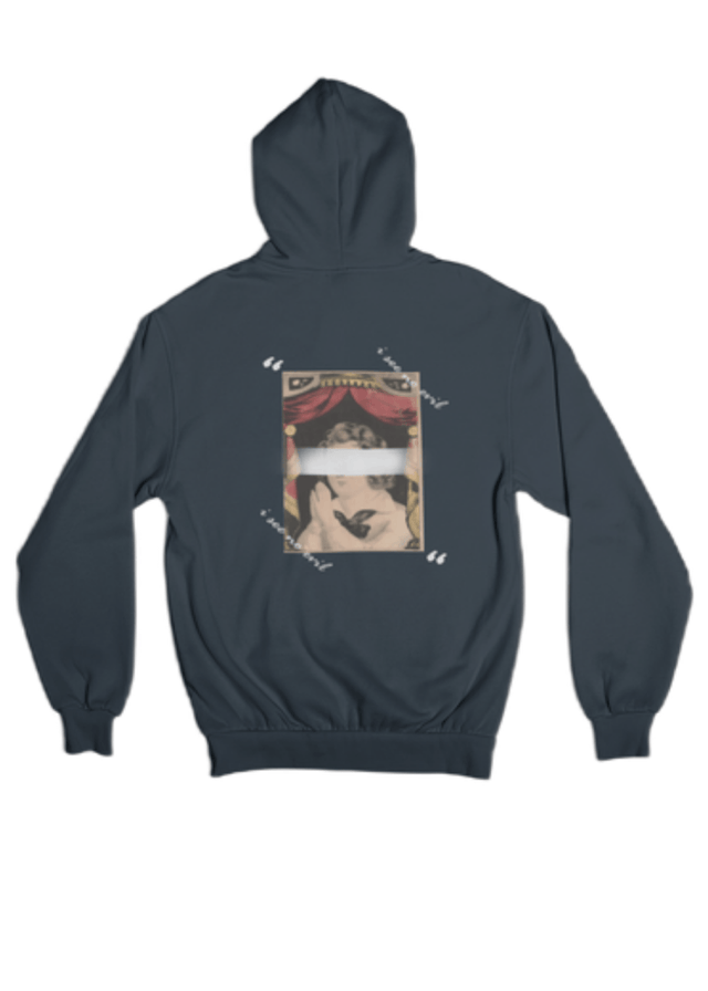 See No Evil Unisex Hoodie in Navy - Veneka-Sustainable-Ethical-Tops-J&R Artisan Fashion Drop Ship
