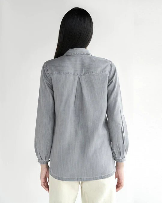 Shades Of Everyday Top in Stone Grey - Veneka-Sustainable-Ethical-Jackets-Reistor Drop Ship