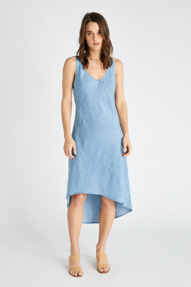 Shanti Slip Dress in Daybreak - Veneka-Sustainable-Ethical-Dresses-Etica Denim Drop Ship