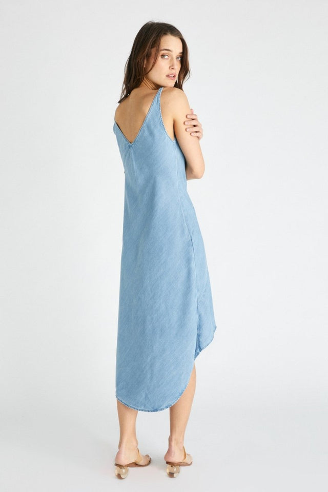 Shanti Slip Dress in Daybreak - Veneka-Sustainable-Ethical-Dresses-Etica Denim Drop Ship