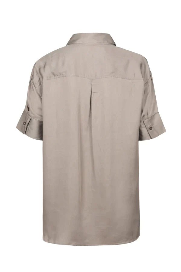 Short Sleeve Boyfriend Shirt in Sunshine - Veneka-Sustainable-Ethical-Tops-Neu Nomads Drop Ship