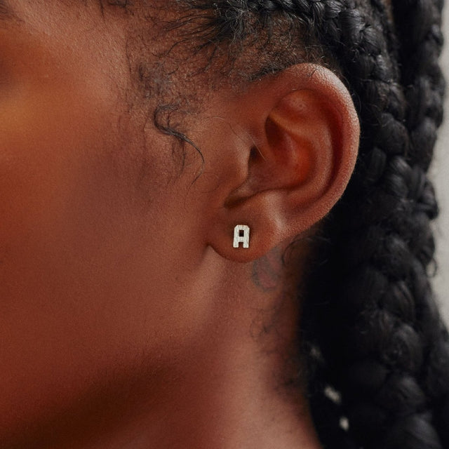Single Earring in Recycled Silver - Veneka-Sustainable-Ethical-Jewelry-Nunchi Drop Ship