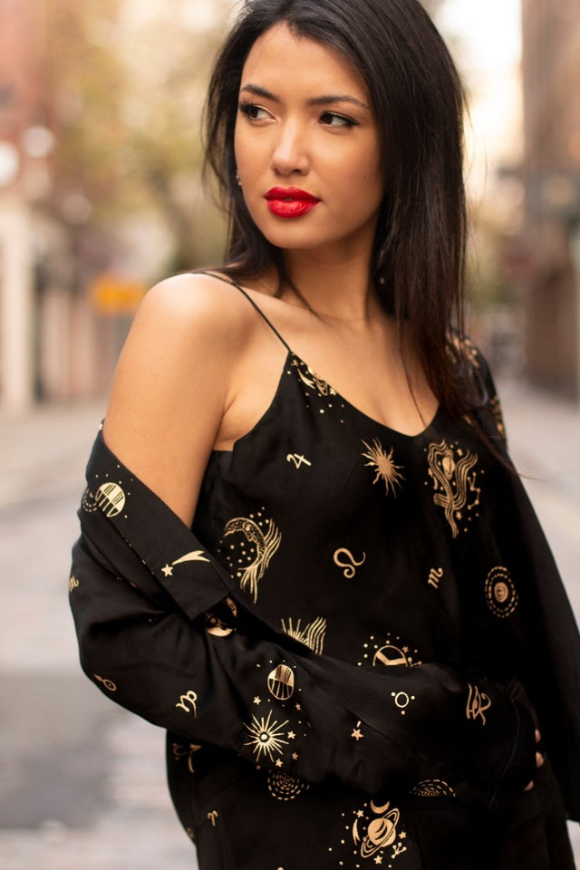 Slip Top in Cosmic Dreamer - Veneka-Sustainable-Ethical--Em & Shi Drop Ship