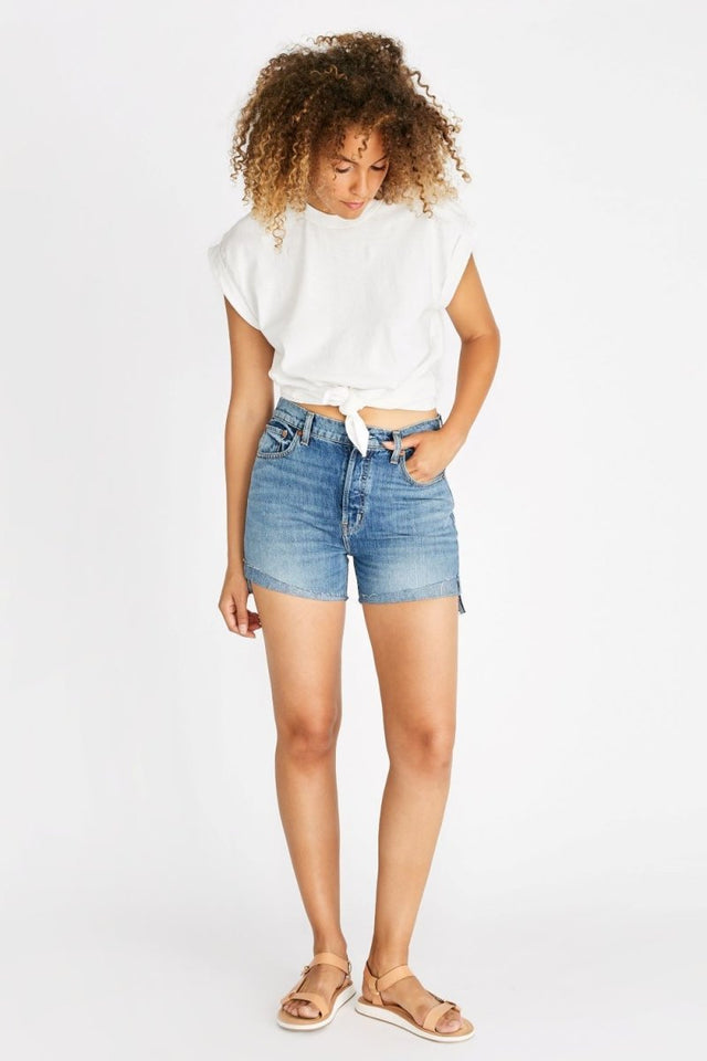 Sydney Flip Short - Marina - Veneka-Sustainable-Ethical-Bottoms-Etica Denim Drop Ship