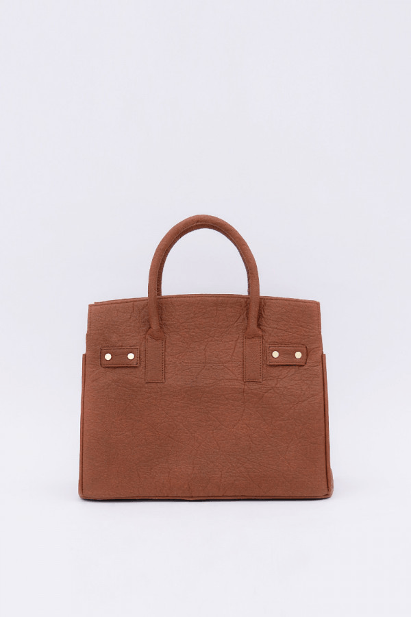 Sydney Piñatex Bag in Mocha - Veneka-Sustainable-Ethical-Bag-1 People Drop Ship