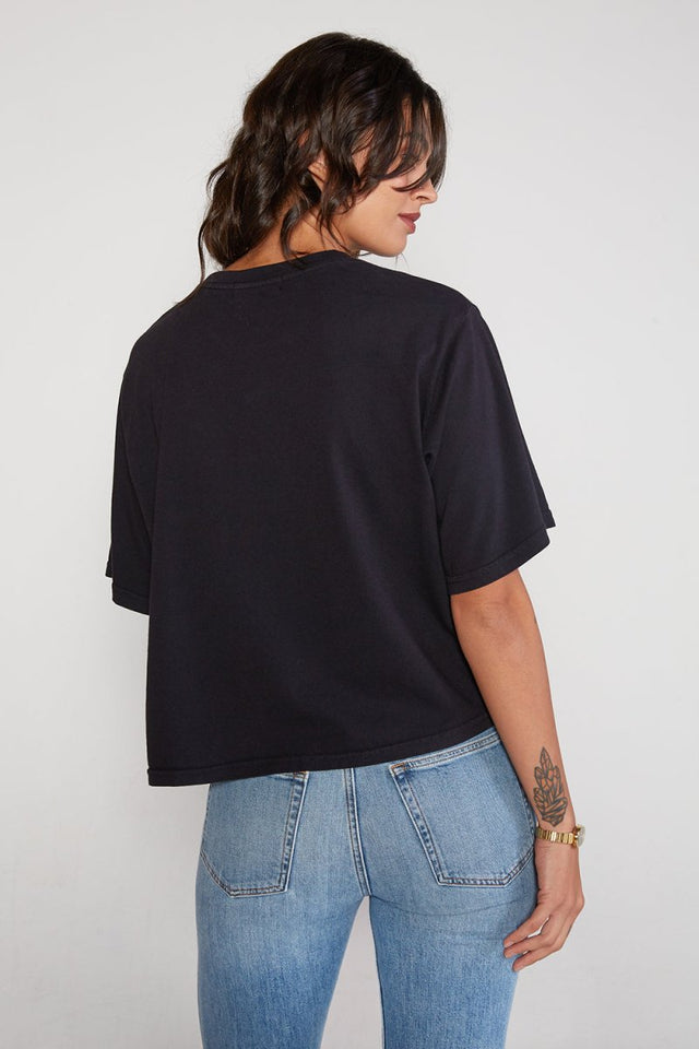 Sylvie Relaxed Tee - Black Beauty - Veneka-Sustainable-Ethical-Tops-Etica Denim Drop Ship