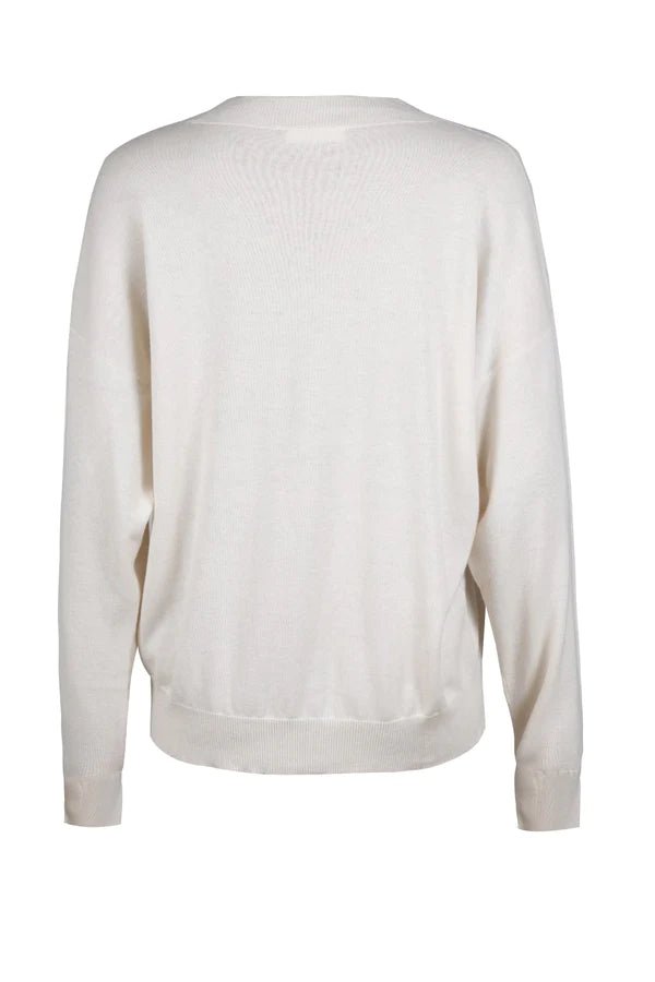 Tahoe Crew Neck Sweater in Ivory - Veneka-Sustainable-Ethical-Tops-Neu Nomads Drop Ship