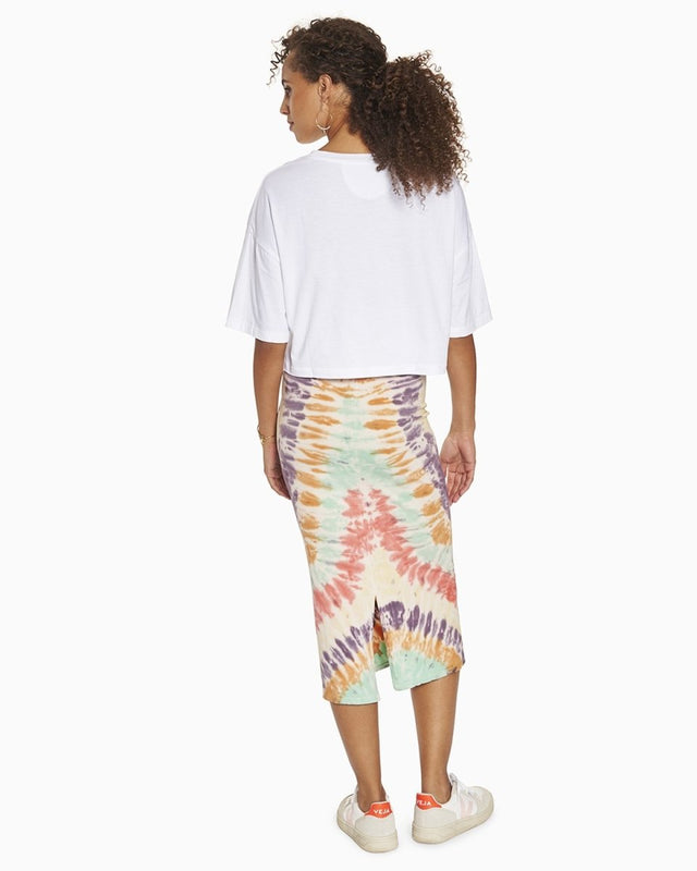 Tara Be A Nice Human Cropped Tee in White - Veneka-Sustainable-Ethical-Tops-YesAnd Drop Ship