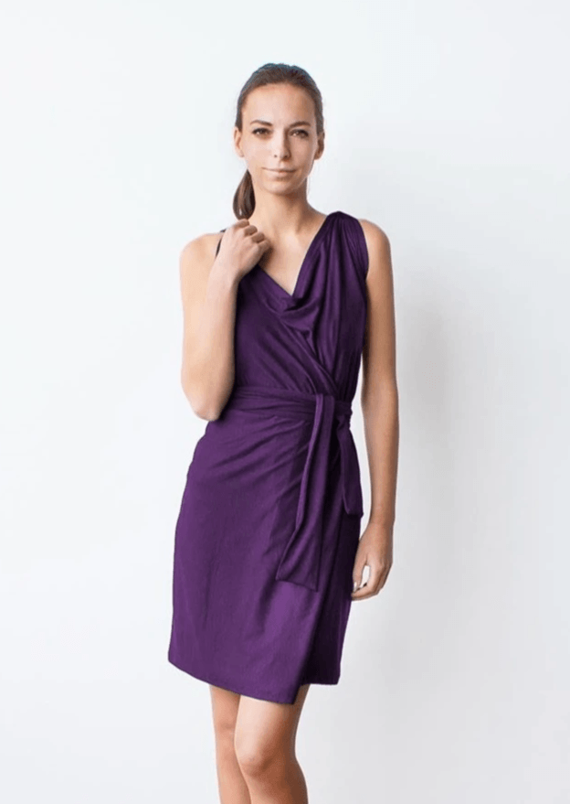 The Chrysalis Cardi - Medium in Periwinkle - Veneka-Sustainable-Ethical-Jackets-Encircled Drop Ship