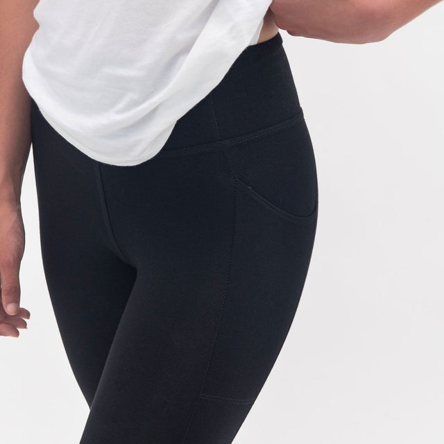 The Dressy Leggings in Black - Veneka-Sustainable-Ethical-Bottoms-Encircled Drop Ship