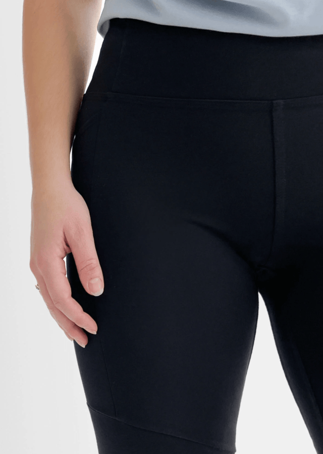 The Dressy Leggings in Graphite - Veneka-Sustainable-Ethical-Bottoms-Encircled Drop Ship