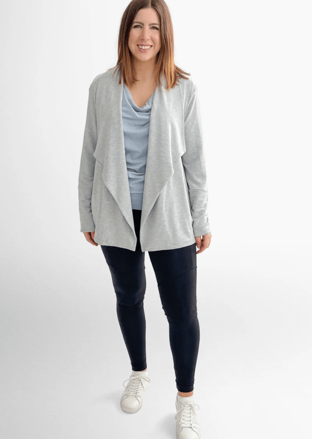 The Dressy Leggings in Graphite - Veneka-Sustainable-Ethical-Bottoms-Encircled Drop Ship