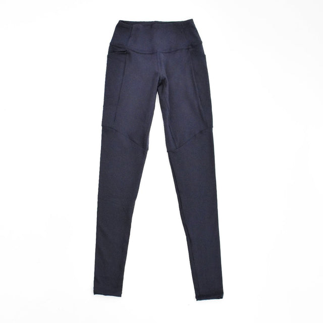 The Dressy Leggings in Navy Blue - Veneka-Sustainable-Ethical-Bottoms-Encircled Drop Ship