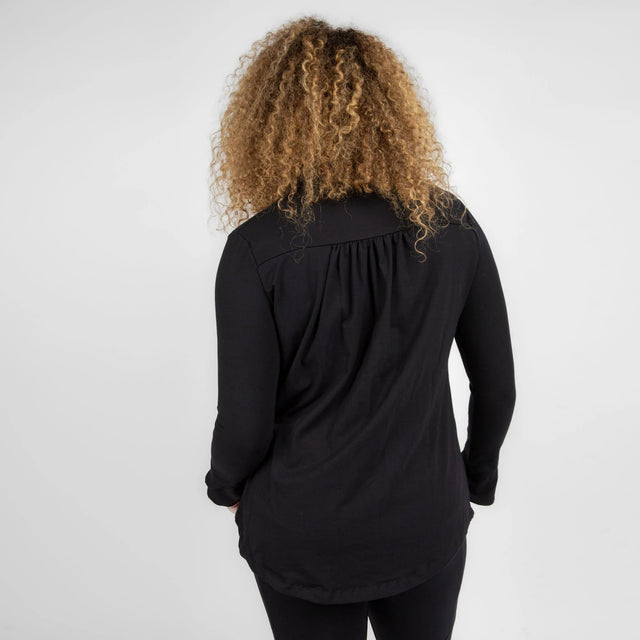 The Dressy Track Jacket in Graphite - Final Sale - Veneka-Sustainable-Ethical-Jackets-Encircled Drop Ship