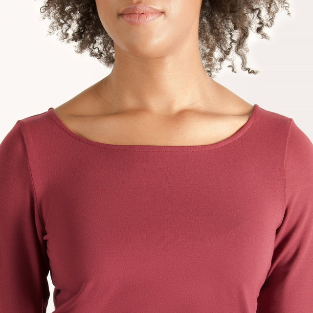 The Effortless Reversible Long Sleeve in Dark Heathered Grey - Veneka-Sustainable-Ethical-Tops-Encircled Drop Ship Correct