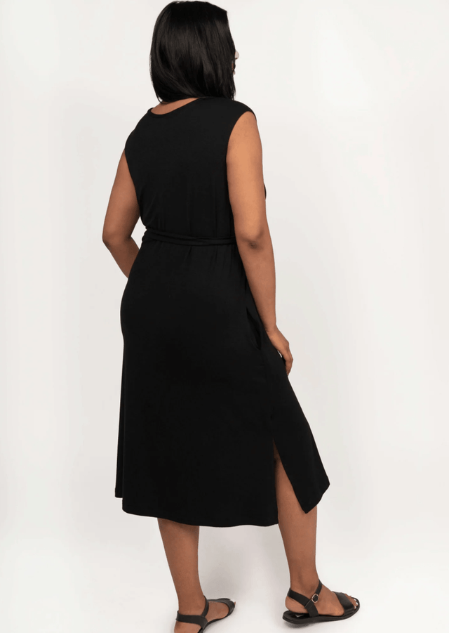 The Everyday Sleeveless Dress in Heather Vintage Rose - Final Sale - Veneka-Sustainable-Ethical-Dresses-Encircled Drop Ship