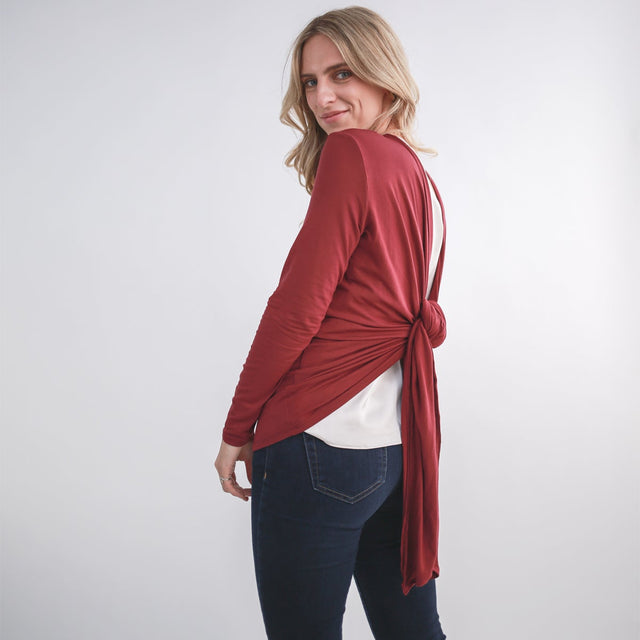 The Everyday Twist Top in Black Modal - Veneka-Sustainable-Ethical-Tops-Encircled Drop Ship