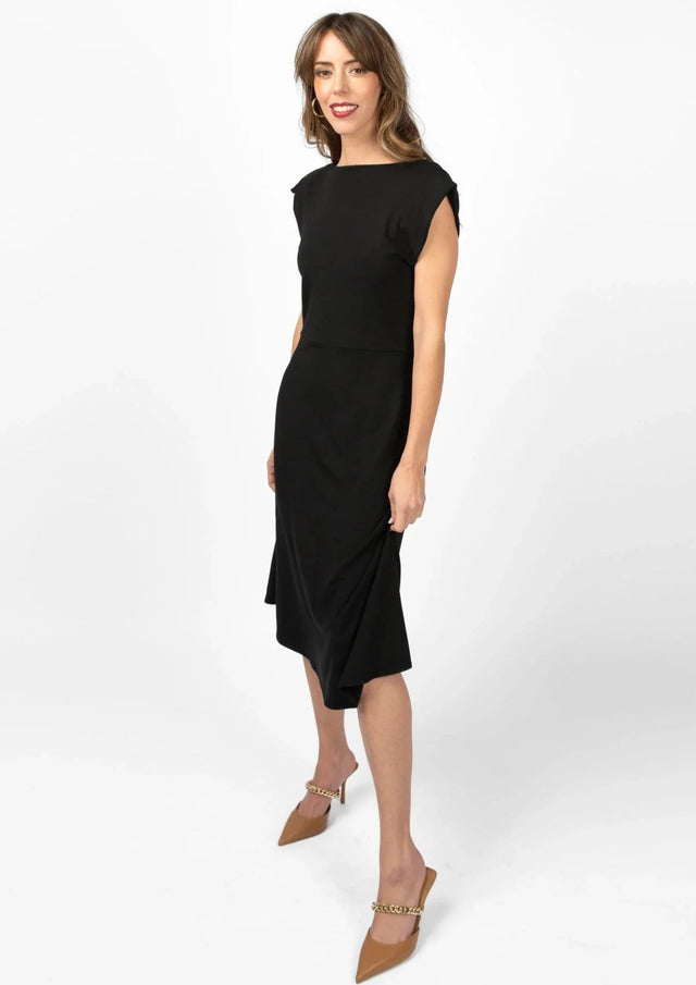 The Evolve Slip Dress in Black - Final Sale - Veneka-Sustainable-Ethical-Dresses-Encircled Drop Ship