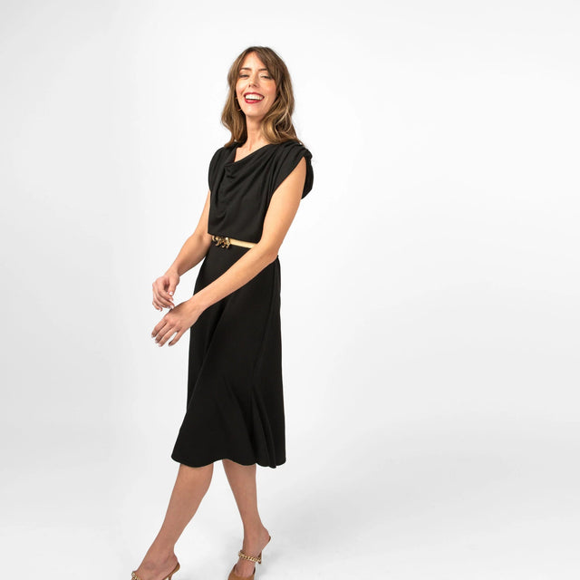 The Evolve Slip Dress in Black - Final Sale - Veneka-Sustainable-Ethical-Dresses-Encircled Drop Ship