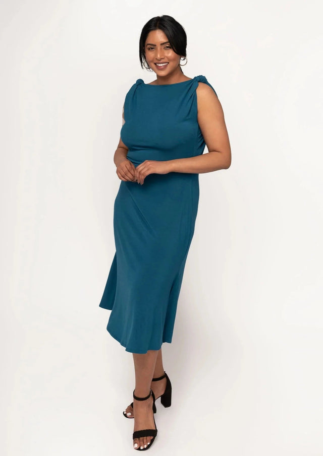 The Evolve Slip Dress in Sapphire Blue - Final Sale - Veneka-Sustainable-Ethical-Dresses-Encircled Drop Ship