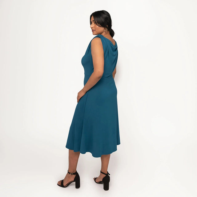 The Evolve Slip Dress in Sapphire Blue - Final Sale - Veneka-Sustainable-Ethical-Dresses-Encircled Drop Ship