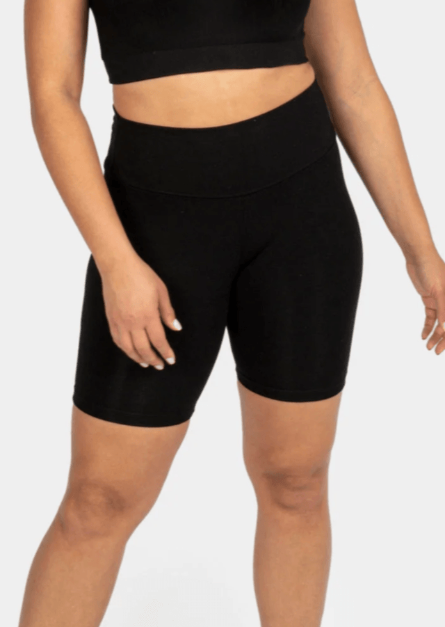 The Fair Bike Shorts in Black - Final Sale - Veneka-Sustainable-Ethical-Bottoms-Encircled Drop Ship
