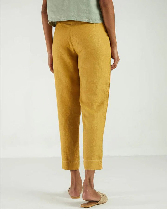 The Goes With Everything Pant in Tuscan Sun - Veneka-Sustainable-Ethical-Bottoms-Reistor Drop Ship