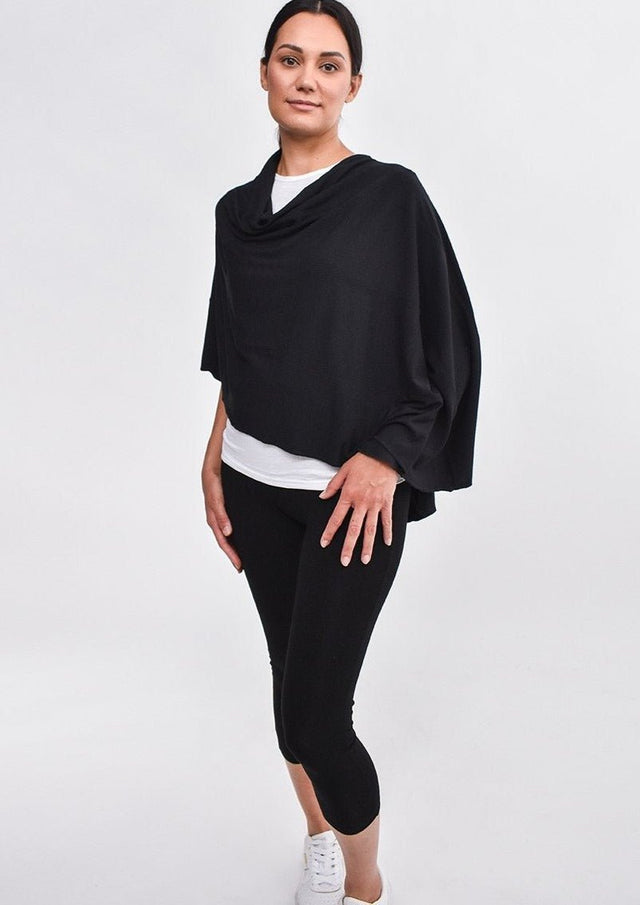 The Renew Shawl in Sapphire Blue - Veneka-Sustainable-Ethical-Tops-Encircled Drop Ship