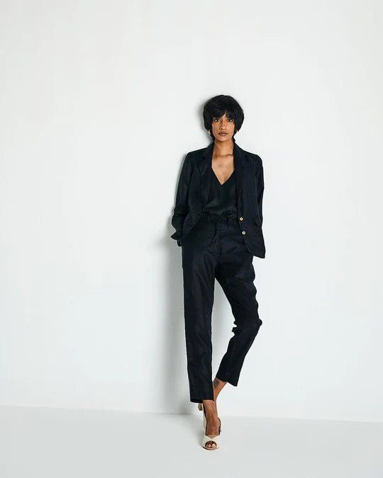 The She's Everything Blazer in Black - Veneka-Sustainable-Ethical-Jackets-Reistor Drop Ship