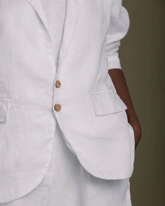 The She's Everything Blazer in Coconut White - Veneka-Sustainable-Ethical-Jackets-Reistor Drop Ship