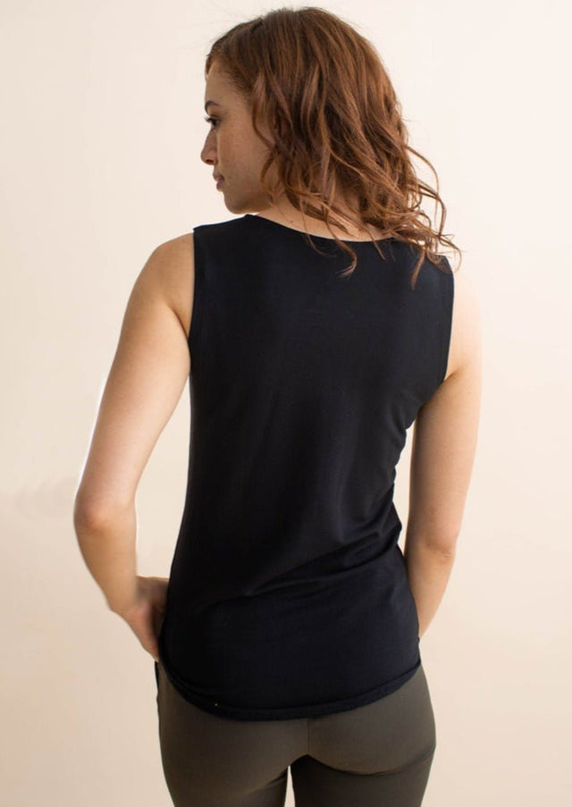 The Sleeveless Unbodysuit in Olive Grey - Final Sale - Veneka-Sustainable-Ethical-Tops-Encircled Drop Ship