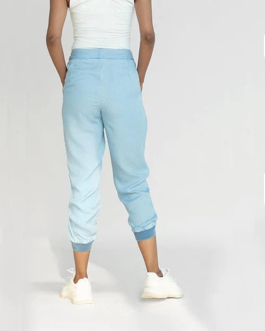 The Summer Sweats in Ocean Blue - Veneka-Sustainable-Ethical-Bottoms-Reistor Drop Ship