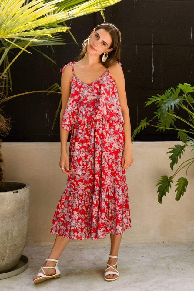 Tie-Up Dress in Colour me Love - Veneka-Sustainable-Ethical-Dresses-Em & Shi Drop Ship