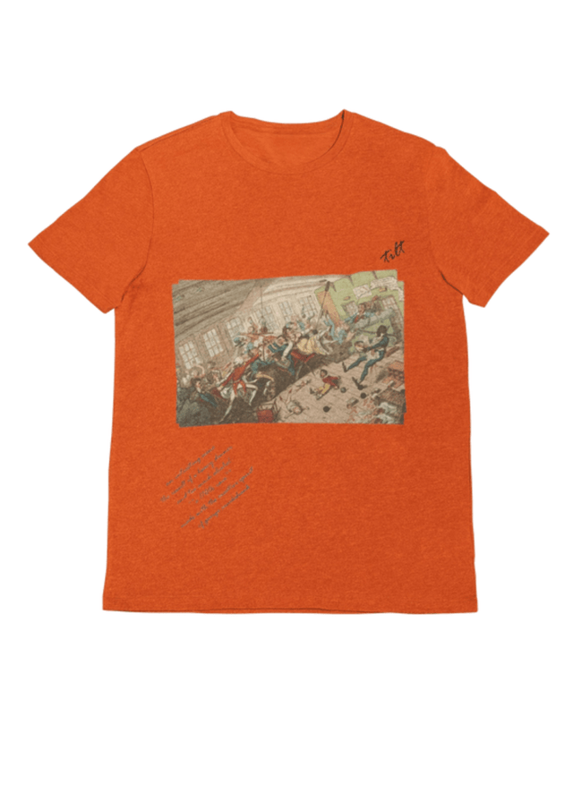 Tilt Oversized Unisex Shirt in Orange - Veneka-Sustainable-Ethical-Tops-J&R Artisan Fashion Drop Ship